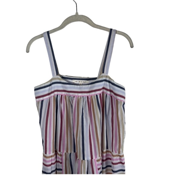 Xirena Dylan Tiered Cotton Striped Midi Dress size Small like new. - Picture 3 of 4